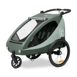 hauck Dryk Duo Plus Dark Green* Fahrradanhänger