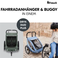 hauck Dryk Duo Plus Dark Green* Fahrradanhänger