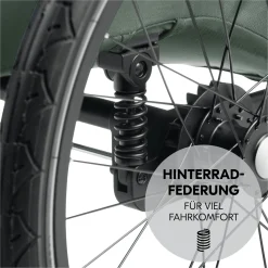 hauck Dryk Duo Plus Dark Green* Fahrradanhänger