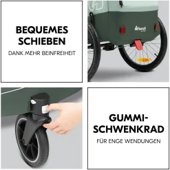 hauck Dryk Duo Plus Dark Green* Fahrradanhänger