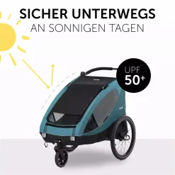 hauck Dryk Duo Sonnensegel* Fahrradanhänger