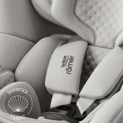 Britax Diamond DUALFIX PRO M Lux Linen Grey Diamond*Kinder Reboarder 0-18 Kg, Gruppe 0+/1