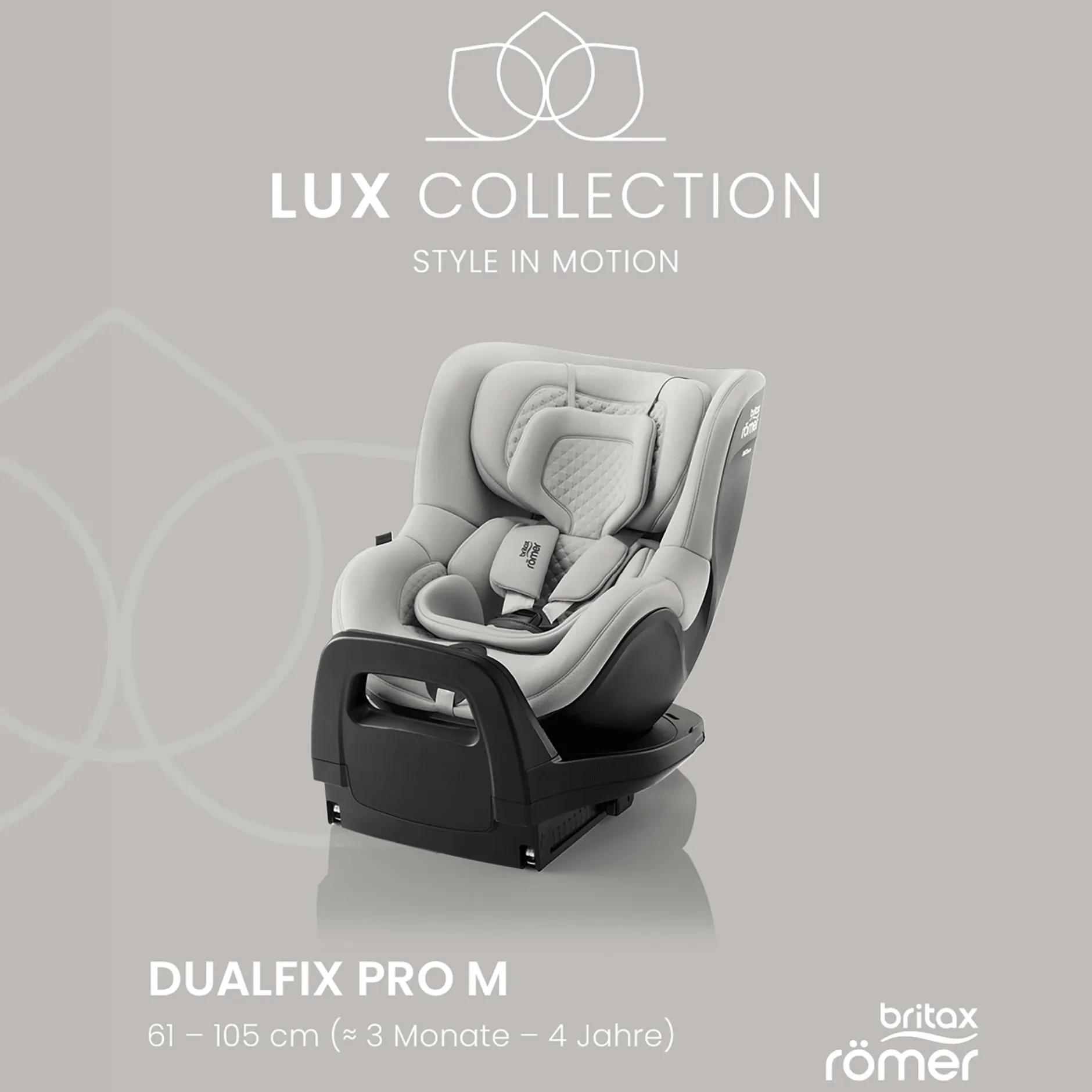 Britax Diamond DUALFIX PRO M Lux Warm Caramel Diamond*Kinder Reboarder 0-18 Kg, Gruppe 0+/1