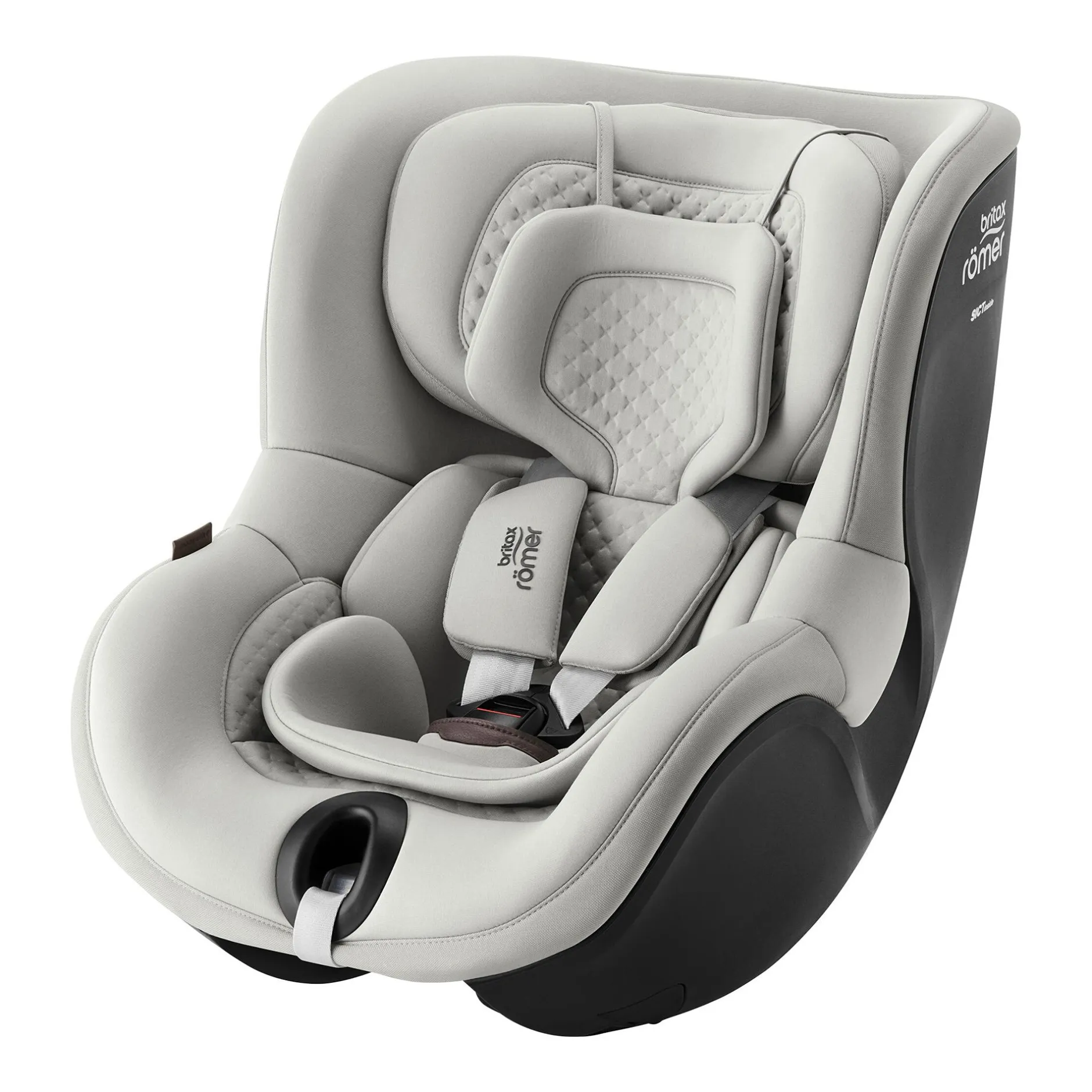 Britax Diamond DUALFIX 5Z Lux Linen Grey Diamond*Kinder Reboarder 0-18 Kg, Gruppe 0+/1