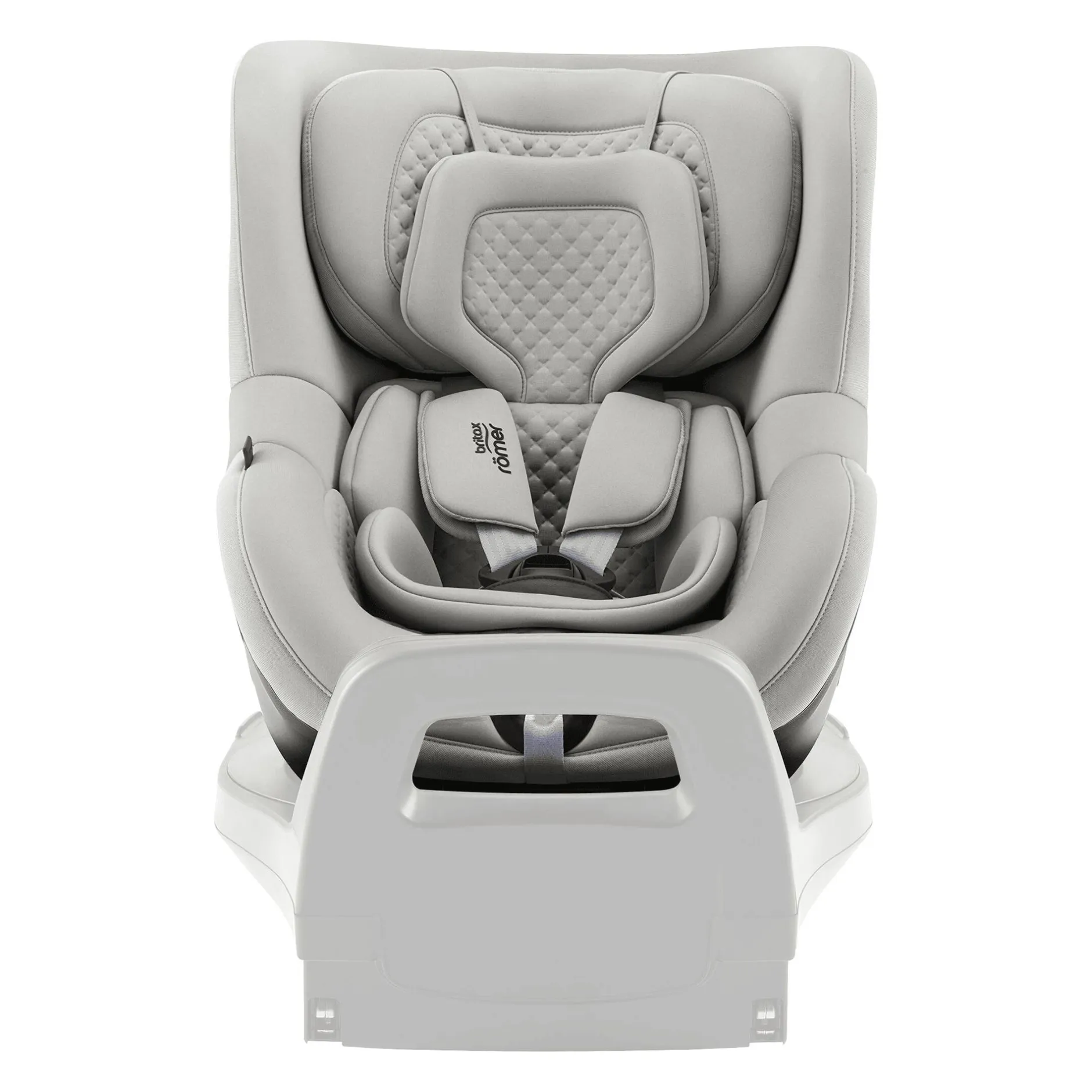 Britax Diamond DUALFIX 5Z Lux Linen Grey Diamond*Kinder Reboarder 0-18 Kg, Gruppe 0+/1