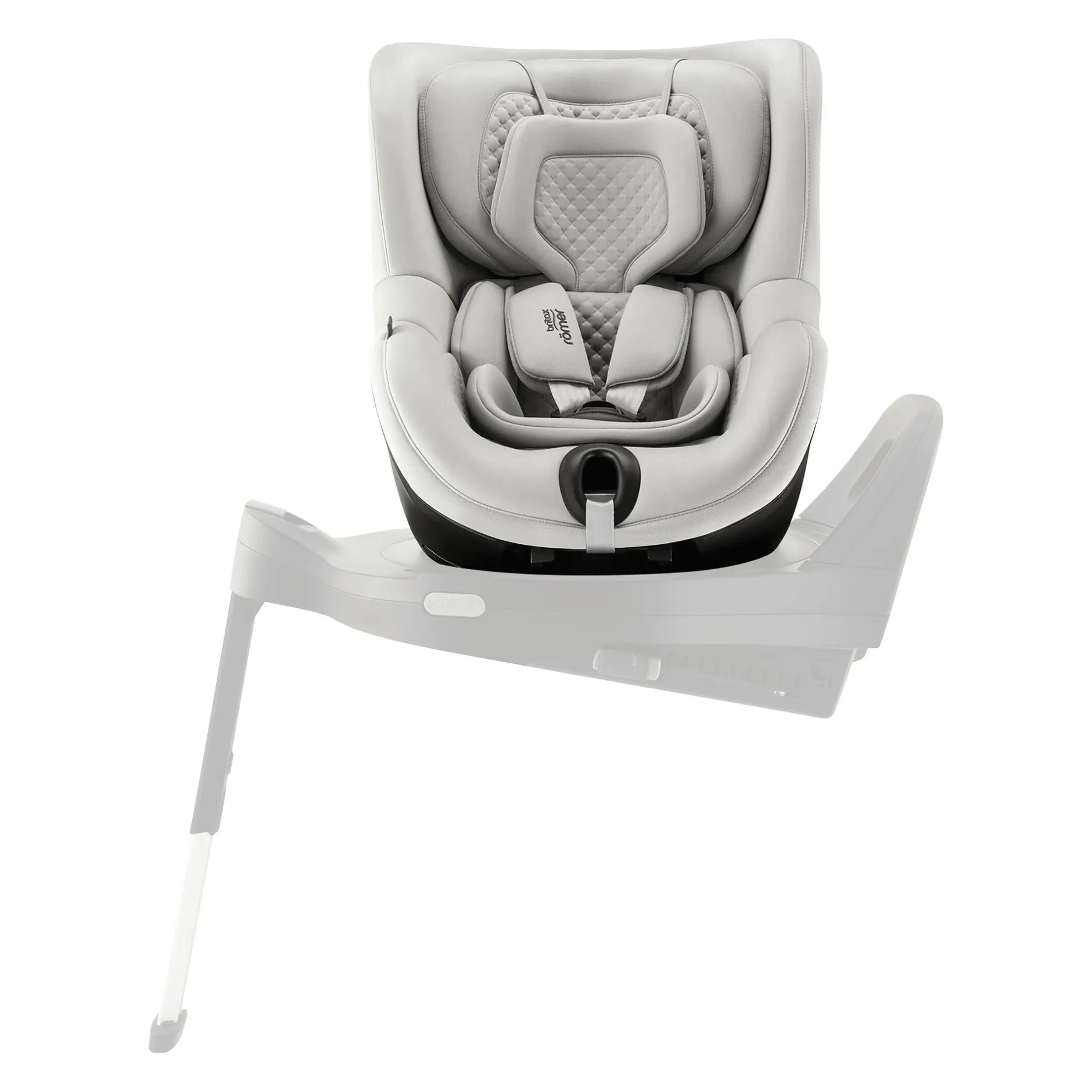 Britax Diamond DUALFIX 5Z Lux Linen Grey Diamond*Kinder Reboarder 0-18 Kg, Gruppe 0+/1