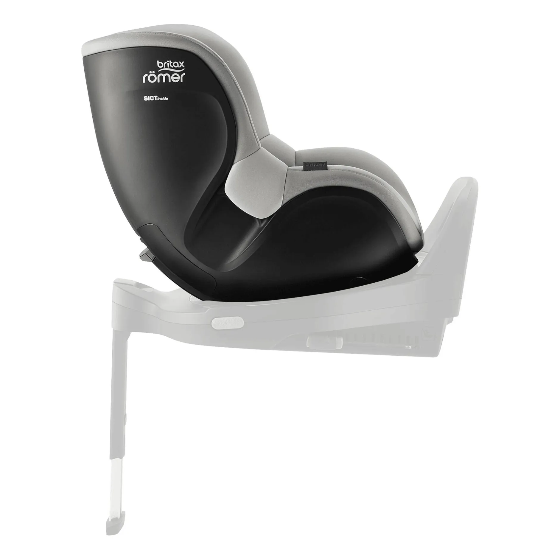 Britax Diamond DUALFIX 5Z Lux Linen Grey Diamond*Kinder Reboarder 0-18 Kg, Gruppe 0+/1