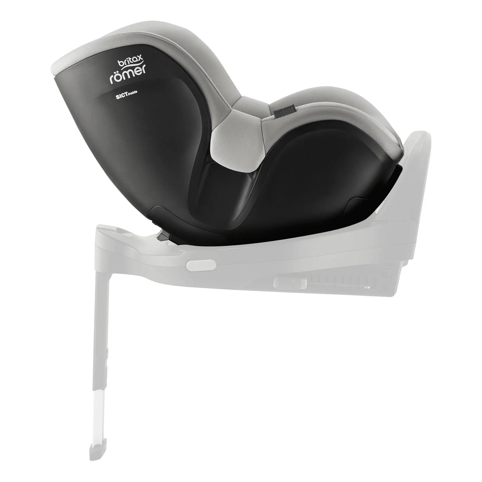 Britax Diamond DUALFIX 5Z Lux Linen Grey Diamond*Kinder Reboarder 0-18 Kg, Gruppe 0+/1