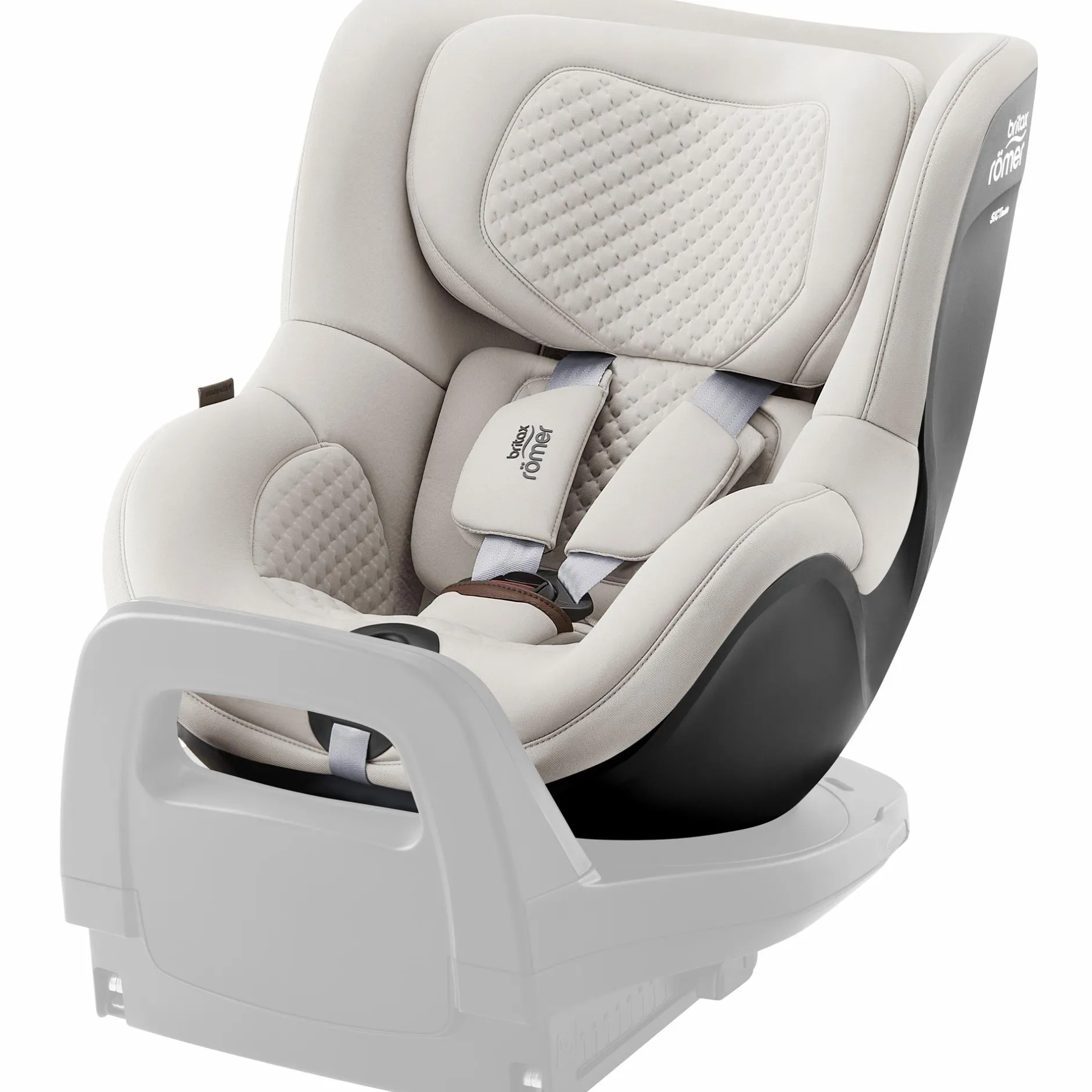Britax Diamond DUALFIX 5Z Lux Soft Taupe*Kinder Reboarder 0-18 Kg, Gruppe 0+/1