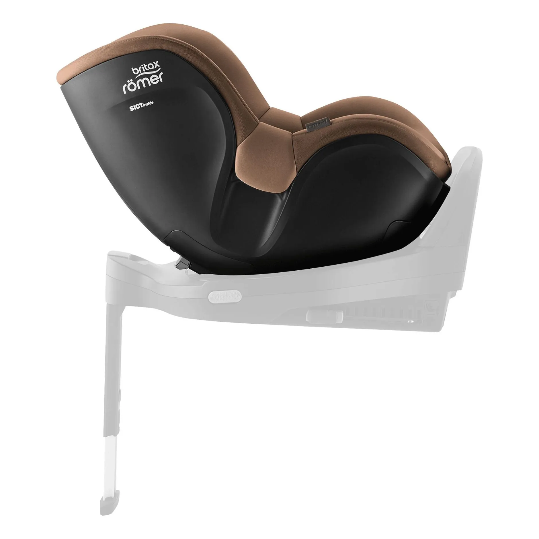 Britax Diamond DUALFIX 5Z Lux Warm Caramel Diamond*Kinder Reboarder 0-18 Kg, Gruppe 0+/1