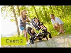 hauck Duett 2 black*Kinder Zwillingswagen & Geschwisterwagen
