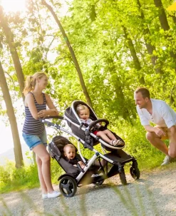hauck Duett 2 black*Kinder Zwillingswagen & Geschwisterwagen