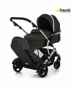 hauck Duett 2 black*Kinder Zwillingswagen & Geschwisterwagen