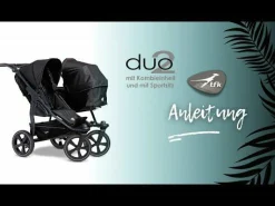 TFK Duo2 Kombi-Einheit Schwarz Wanne & Sitz*Kinder Kinderwagen Zubehör