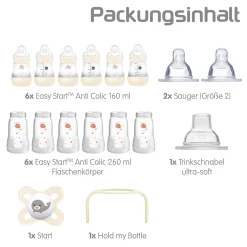 MAM Easy Start Anti-Colic Set XXL Wal/ Fisch* Flaschen & Sauger