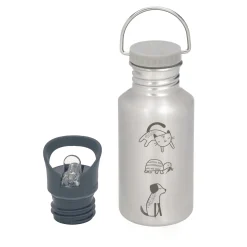 Lu00c4SSIG Edelstahl Trinkflasche Happy Prints Hund/ Katze/ Schildkröte* Flaschen & Sauger