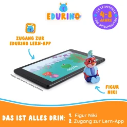 EDURINO Lernfigur Niki - Erstes Englisch*Kinder Lernspielzeug|Spielzeug Ab 4 Jahren