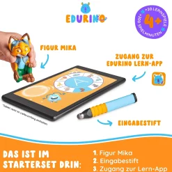 EDURINO Starterset Mika - Erstes Lesen & Schreiben*Kinder Lernspielzeug|Spielzeug Ab 4 Jahren