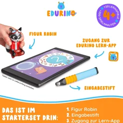 EDURINO Starterset Robin - Zahlen & Mengen*Kinder Lernspielzeug|Spielzeug Ab 4 Jahren