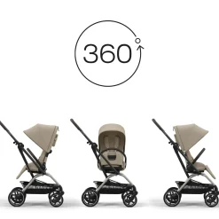 cybex Eezy S Twist +2 Almond*Kinder Reisebuggys|Buggys