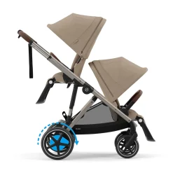 cybex eGazelle S Gestell Almond*Kinder Kombi-Kinderwagen