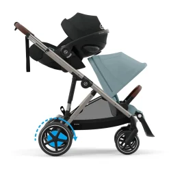cybex eGazelle S Gestell Stormy Blue*Kinder Kombi-Kinderwagen