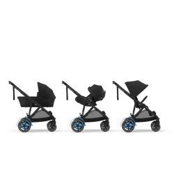 cybex e-Gazelle S Moon Black (Black Frame)*Kinder Buggys