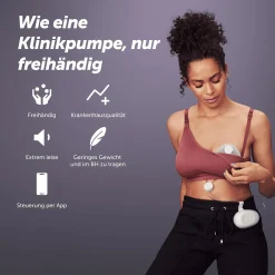 elvie Stride - Elektrische Doppelpumpe* Stillzeit & Rückbildung|Milchpumpen