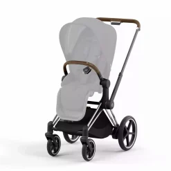 cybex PLATINUM e-PRIAM Rahmen Chrome Brown*Kinder Kombi-Kinderwagen