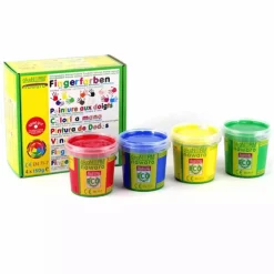 u00f6koNORM 4er Set Fingermalfarbe*Kinder Malen & Kneten
