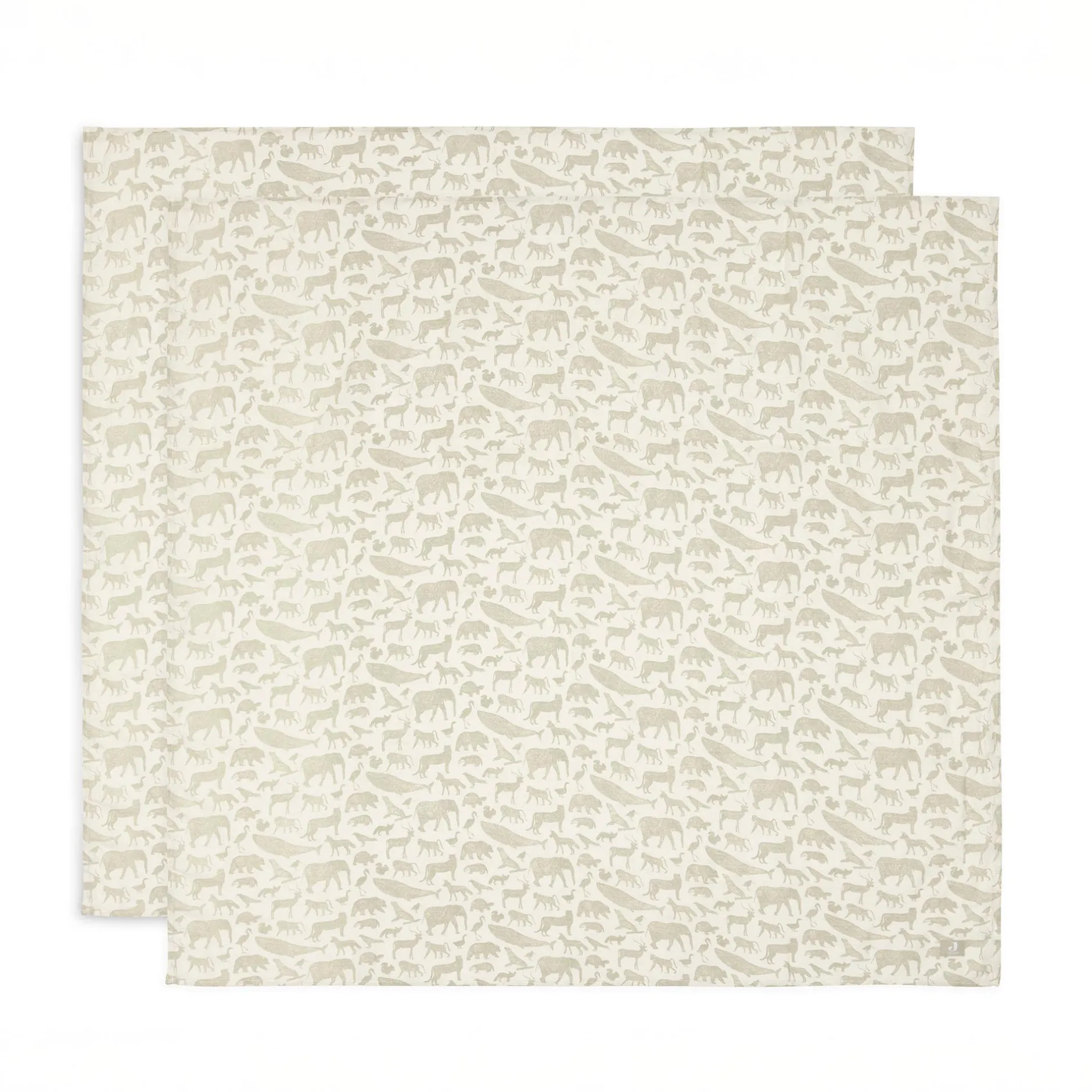 jollein 2er Set Mulltücher Tiere 115 x 115 cm* Mullwindeln|Mullwindeln