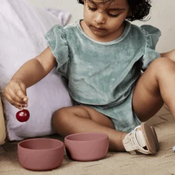 everyday baby 2er Set Silikon Schalen Nature Red* Besteck & Geschirr