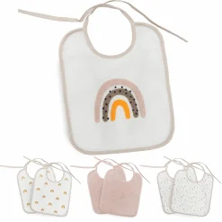 LITTLE ONE 7er-Pack Bindelätzchen Regenbogen* Lätzchen|Lätzchen