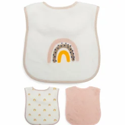 LITTLE ONE 3er-Pack Klettlätzchen Regenbogen* Lätzchen|Lätzchen