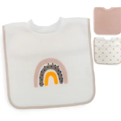 LITTLE ONE 3er-Pack Schlupflätzchen Regenbogen* Lätzchen|Lätzchen