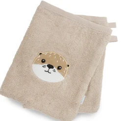 LITTLE ONE 2er-Pack Waschhandschuhe Otter* Badetextilien|Badetextilien