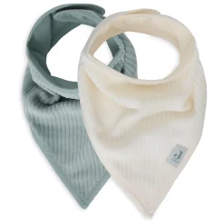 jollein 2er-Set Bandana Lätzchen Seagreen / Ivory* Lätzchen|Lätzchen