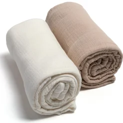 MEYCO 2er-Set Mulltücher 120 x 120 cm* Mullwindeln|Mullwindeln
