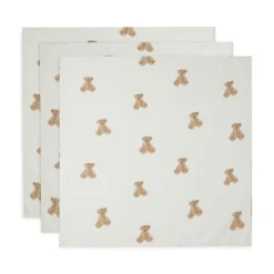 jollein 3er-Set Mulltücher Teddy Bear 70 x 70 cm* Mullwindeln|Mullwindeln