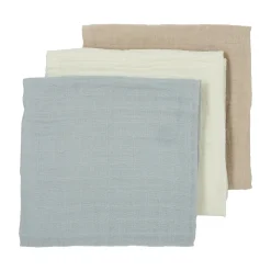 MEYCO 3er-Set Musselin Mullwindeln 70 x 70 cm* Mullwindeln|Mullwindeln