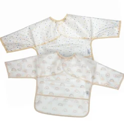 LITTLE ONE 2er-Set Ärmellätzchen Regenbogen* Lätzchen|Lätzchen