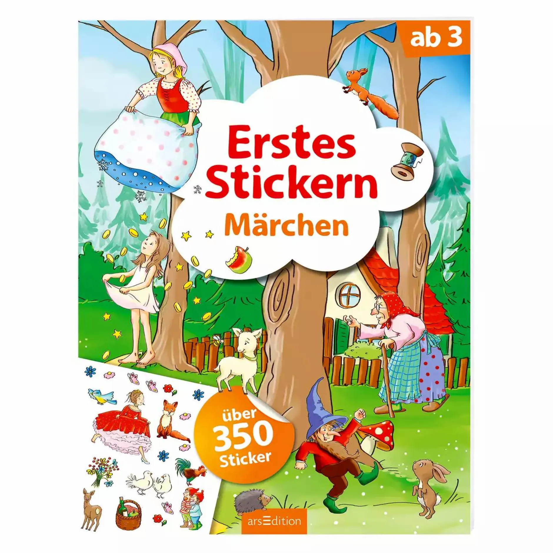 arsEdition Erstes Stickern - Märchen*Kinder Kinderbücher