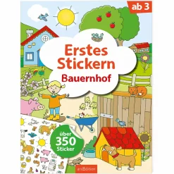 arsEdition Erstes Stickern Bauernhof*Kinder Kinderbücher|Spielzeug Ab 3 Jahren