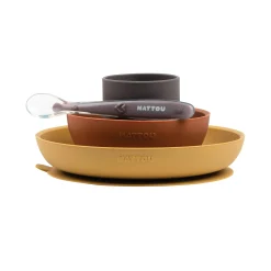 Nattou Esslern-Set curry/terrakotta* Besteck & Geschirr