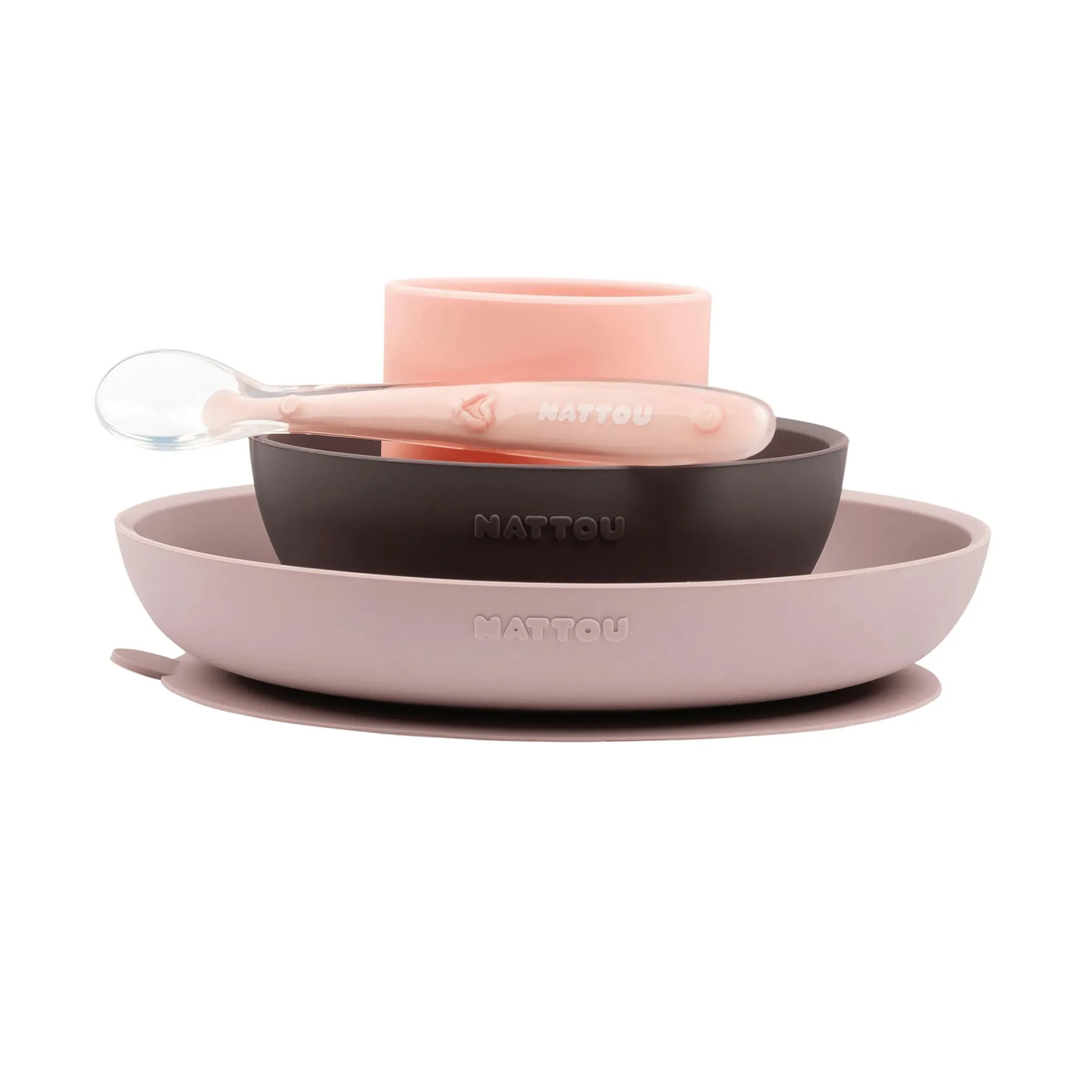 Nattou Esslern-Set rosa/aubergine* Besteck & Geschirr