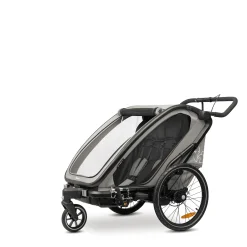 hauck Fahrradanhänger Bike n Walk Duo Light Grey* Fahrradanhänger