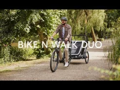 hauck Fahrradanhänger Bike n Walk Duo Light Grey* Fahrradanhänger