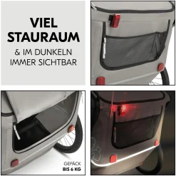 hauck Fahrradanhänger Bike n Walk Duo Light Grey* Fahrradanhänger