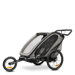 hauck Fahrradanhänger Bike n Walk Duo Light Grey* Fahrradanhänger