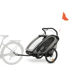 hauck Fahrradanhänger Bike n Walk Duo Light Grey* Fahrradanhänger